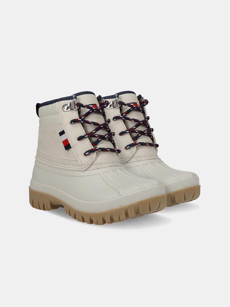 Lány Tommy Hilfiger Big Duck Boot Tornacipő Fehér | HU 1989XYU